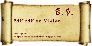 Bánász Vivien névjegykártya
